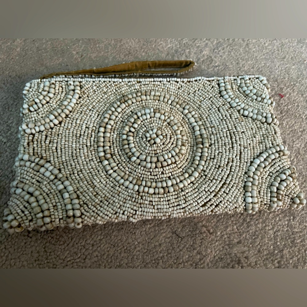 Tommy Bahama beaded wristlet